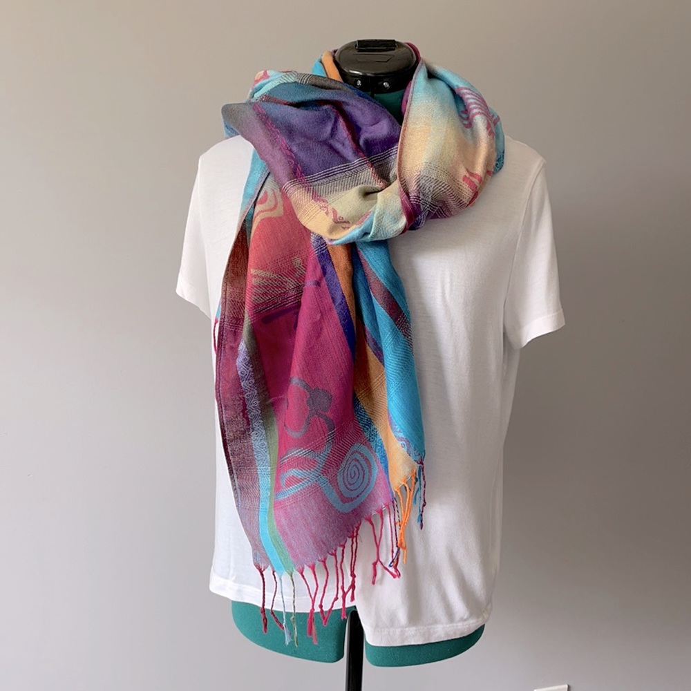 Authentic Peruvian shawl purchased in Lima, Peru